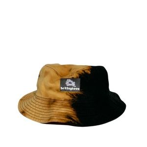 Black Bleached Bucket Hat #tiedye
